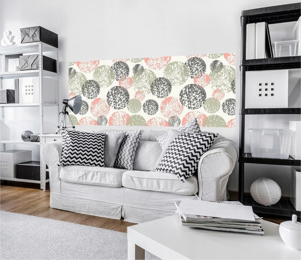 Fotótapéta Pasztell geometria kör és vonalak absztrakt 250x104 +ragasztó