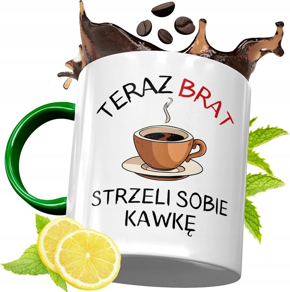 Zöld Bögre Testvérnek Ajándékba, fényképes nyomattal