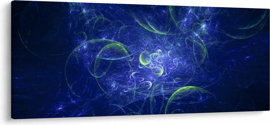 Kép - kék absztrakció (120x50 cm)