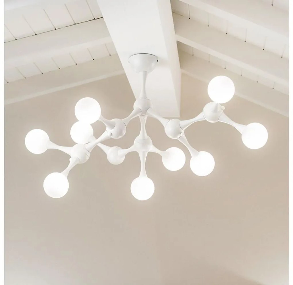 Ideal Lux - LED Felületre szerelhető csillár NODINO 9xG9/3W/230V fehér