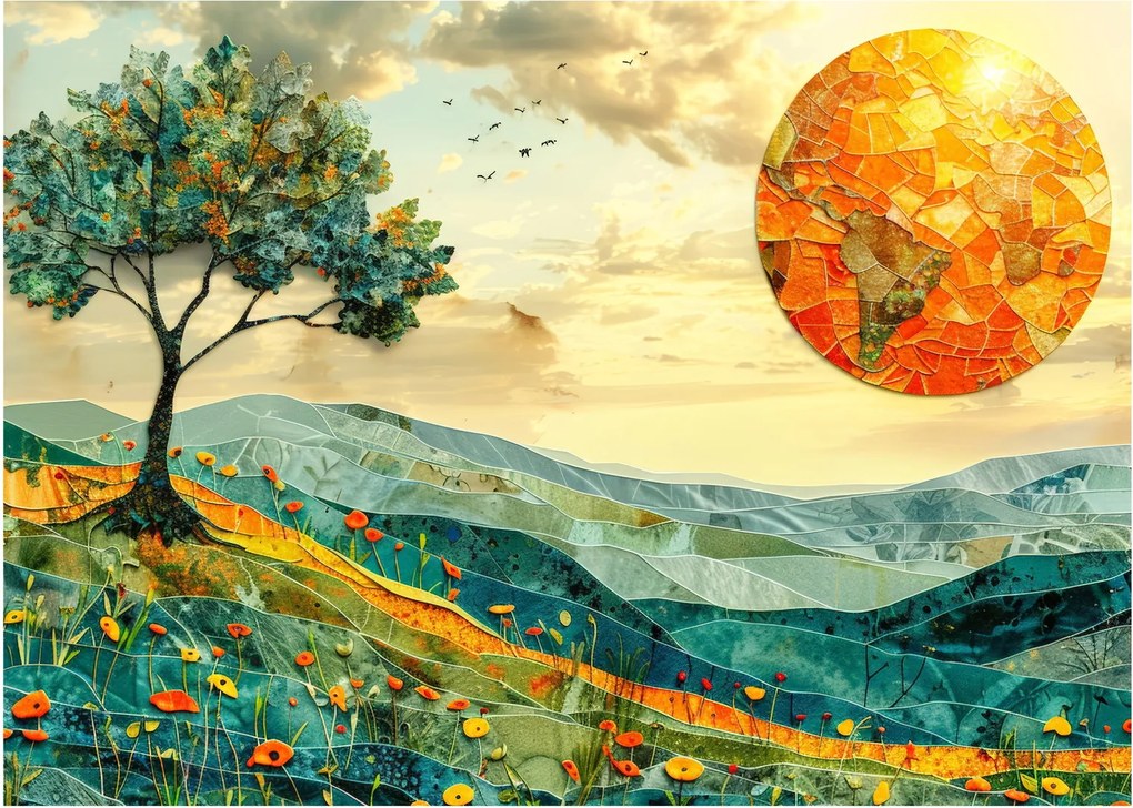 Kép - Tájkép illusztráció (70x50 cm)