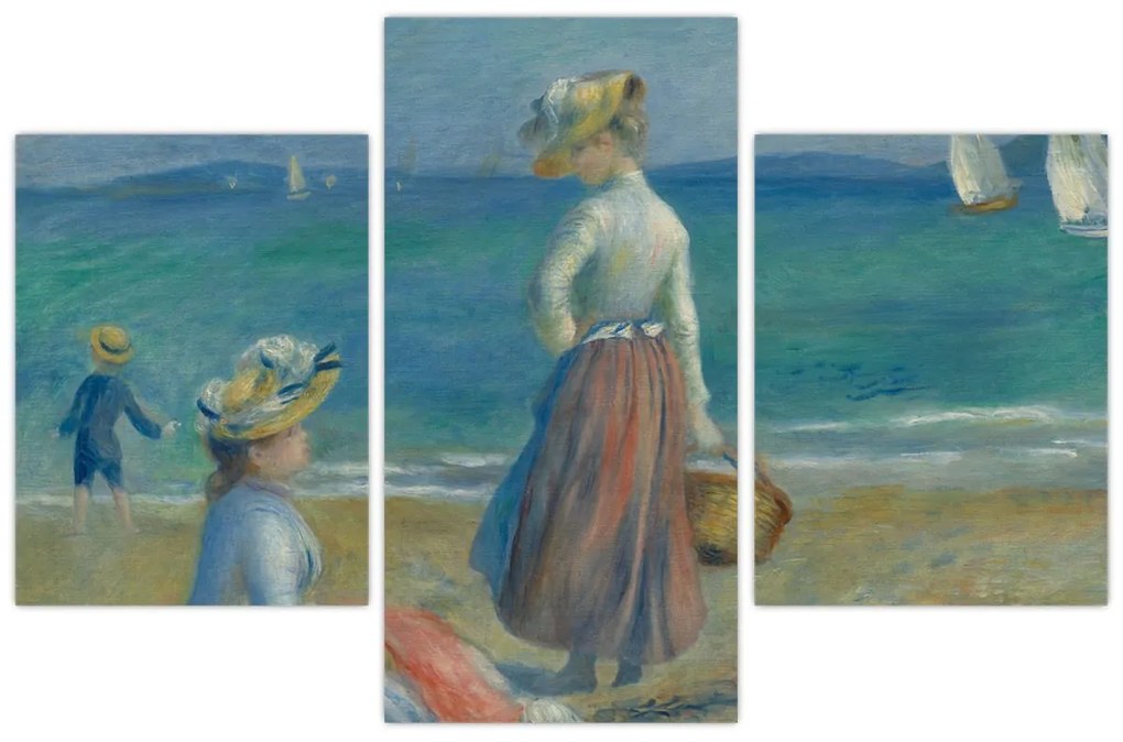 Kép - Auguste Renoir, Figures on the Beach, reprodukciók (90x60 cm)