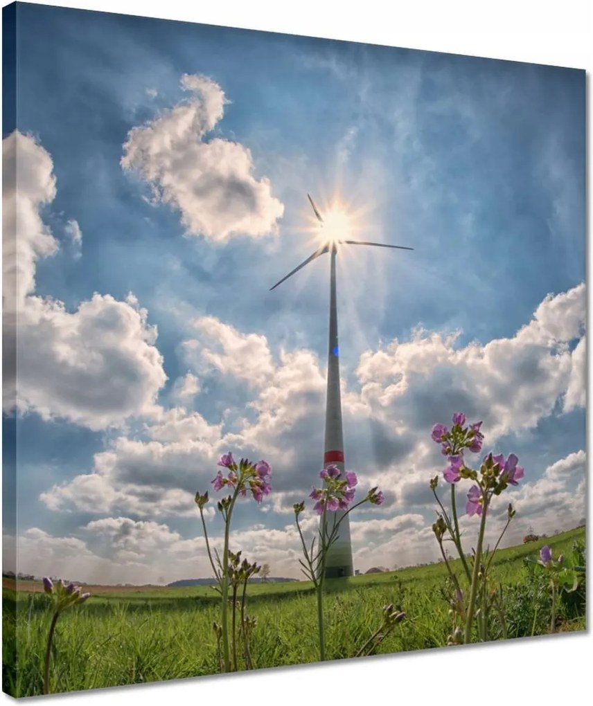 Vászonkép 40x40 Megújuló energia Szél