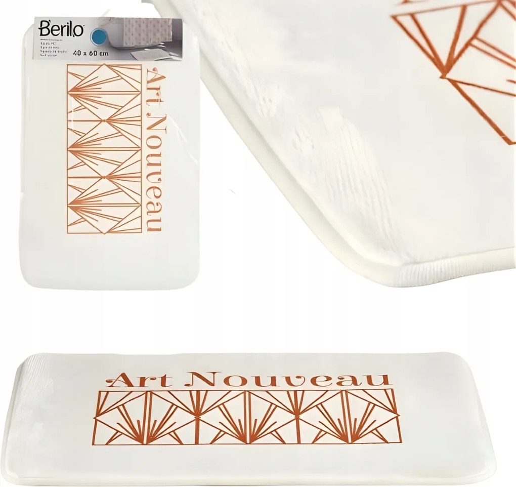 Fürdőszobaszőnyeg Wc Szőnyeg Gyorsan Száradó Nedvszívó Zuhany 60X40 CM Bézs