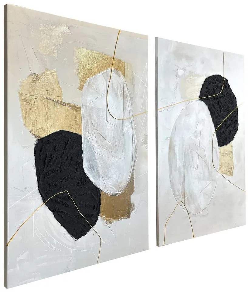 Kép szett kézzel festett részletekkel 2 db-os 50x70 cm Crystal – Styler