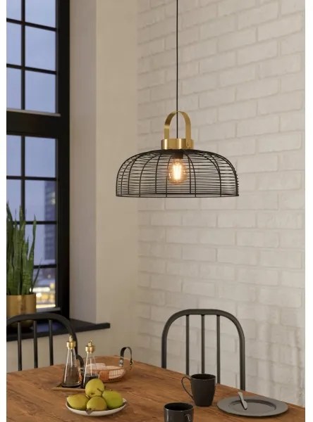 Eglo 43964 - Csillár zsinóron ROUNDHAM 1xE27/40W/230V átm. 45 cm