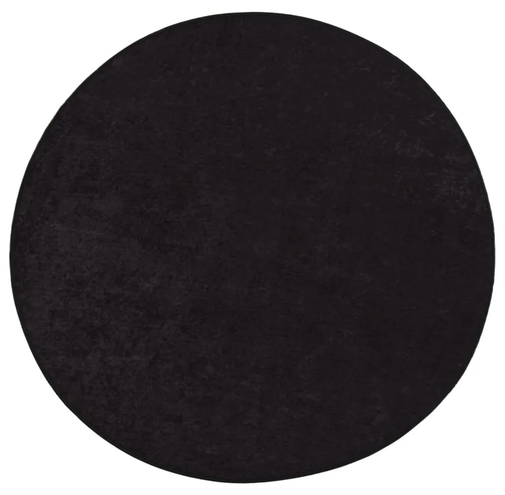 antracitszürke csúszásmentes mosható szőnyeg φ 120 cm