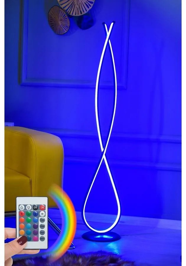 Állólámpa, Infinity Fekete - Multicolor