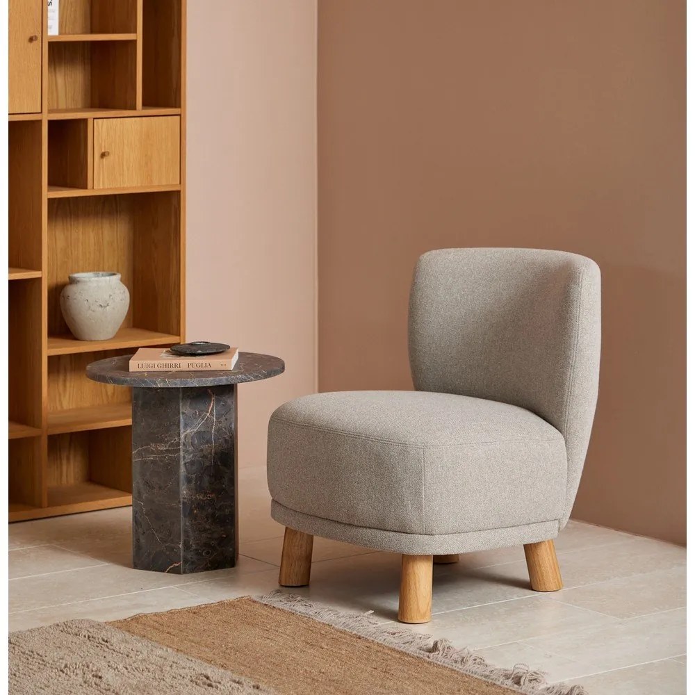 Márvány kerek tárolóasztal ø 50 cm Naxos – Actona