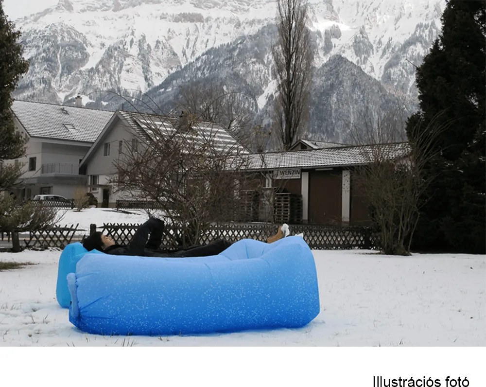 Felfújható babzsák/lazy bag, zöld, LEBAG