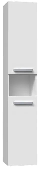 Drohmo Nel III fürdőszoba szekrény, 31x174x30 cm, fehér