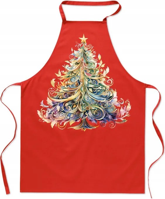 Konyhai kötény Karácsonyra Divatos Mikulás nyomtatás