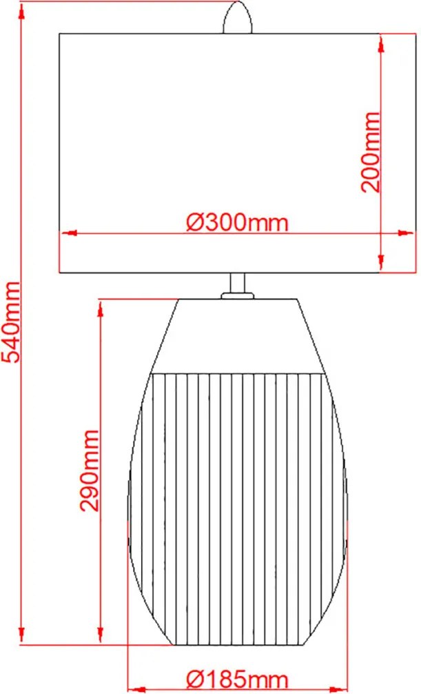 Quintiesse HARROW QN-HARROW-TL Asztali lámpa 1x60W/E27
