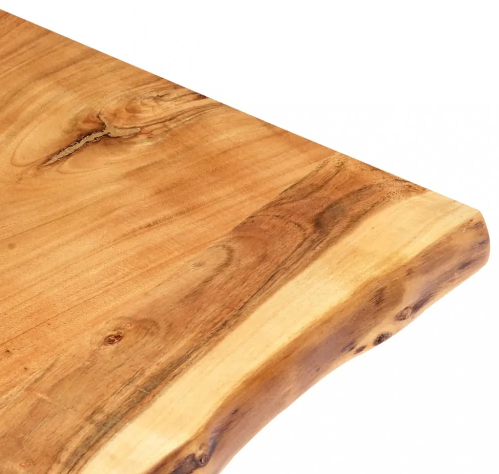 tömör akácfa asztallap 80 x (50-60) x 3,8 cm