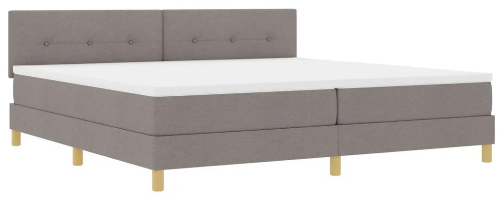Box Spring Ágy Matraccal Többszínű 200x200 cm Szövet