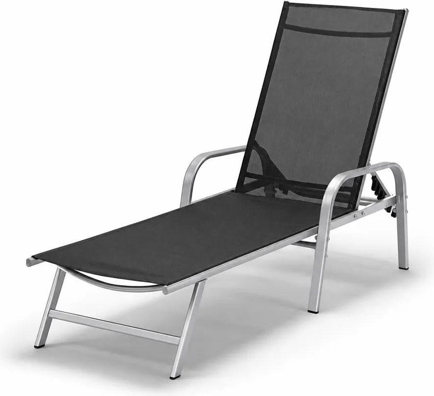 Avenberg MARGARITA állítható relaxációs nyugágy - fekete/ezüst