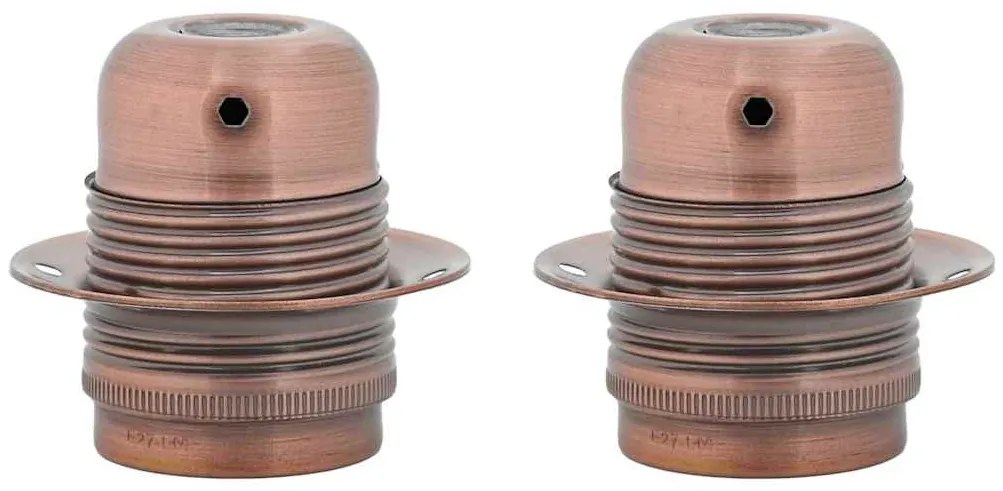 2 db vörös bronz lámpatartók E27