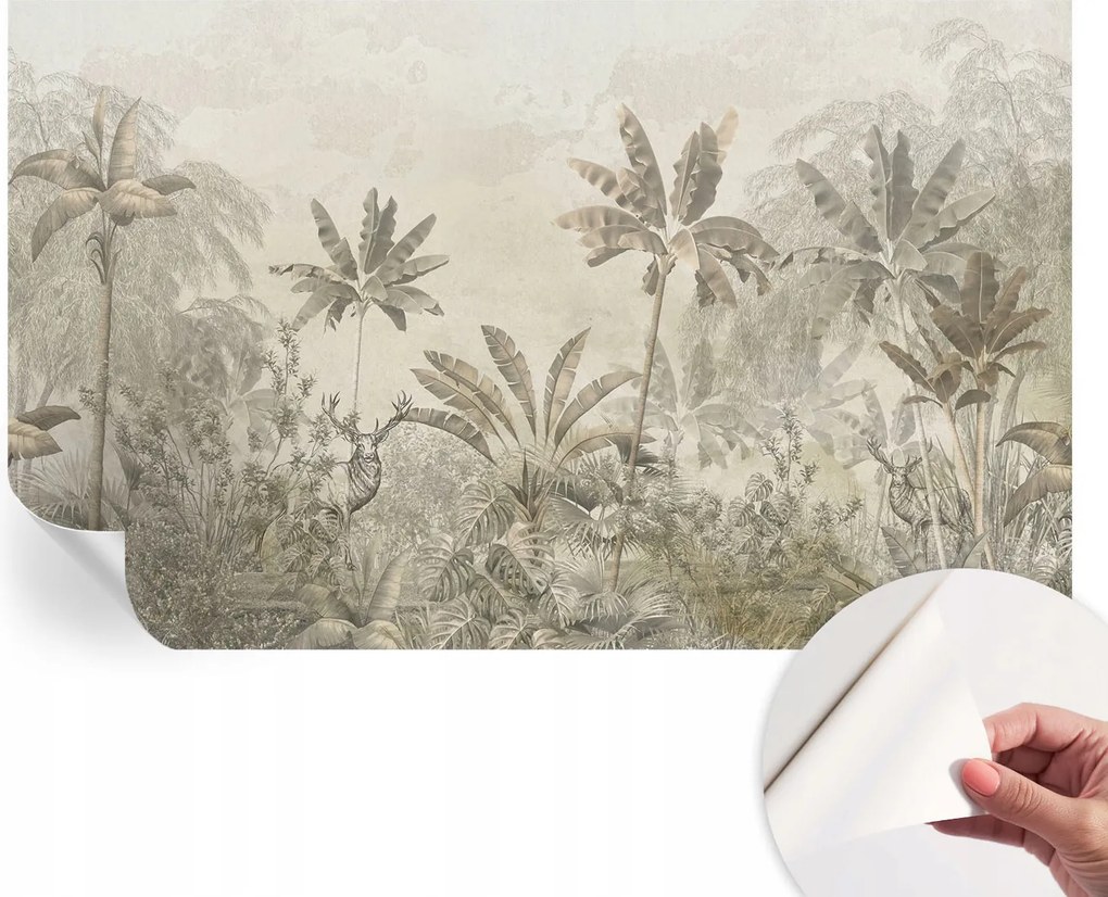 Dekoratív Öntapadós Tapéta Divatos Minták Trópusi dzsungel 416x254 cm