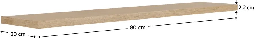 Polc, sonoma tölgy, FEDOR