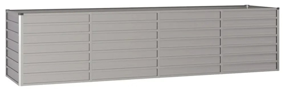 rozsda színű corten acél kerti magaságyás 320 x 80 x 77 cm