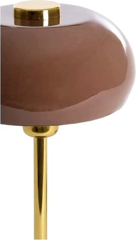 Barna asztali lámpa fém búrával (magasság 34 cm) Surin – Light &amp; Living