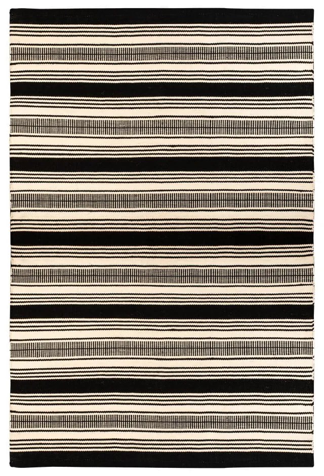 Zambezi fekete-fehér kétoldalas kültéri szőnyeg újrahasznosított műanyagból, 160 x 230 cm - Green Decore