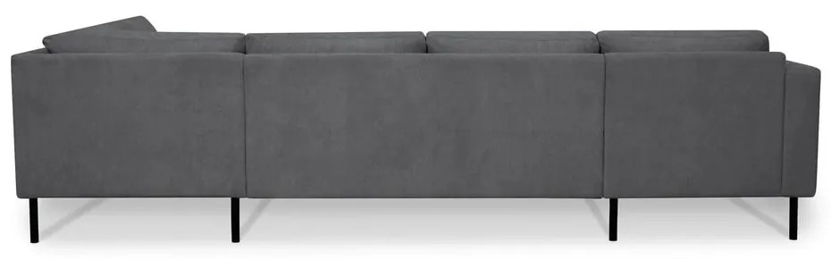 Sötétszürke sarokkanapé (jobb oldali-U alakú) Hero – Scandic