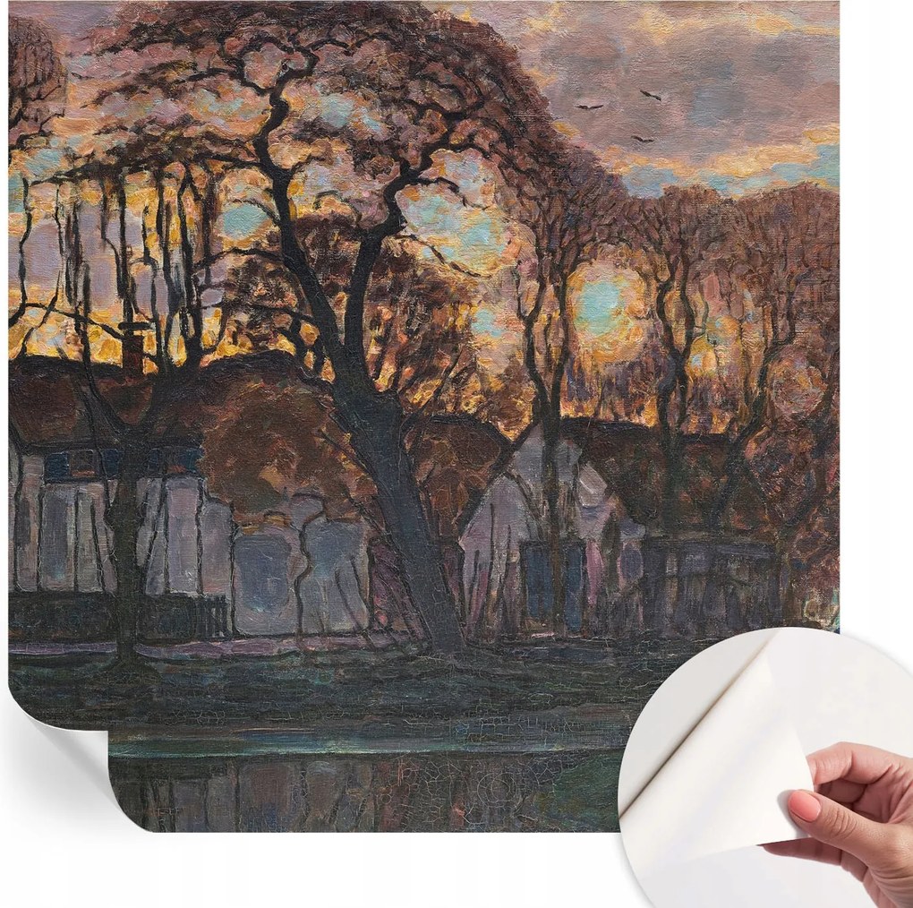 Modern öntapadós fotótapéta falra Esti tájkép 250x250 cm