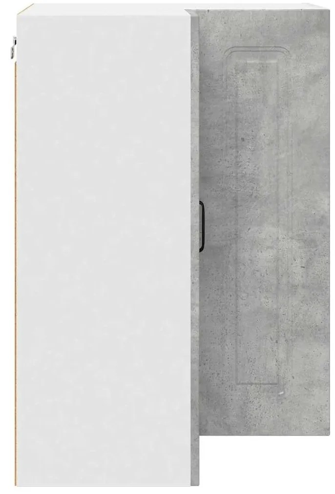 Fali konyhaszekrény Beton Szürke 57 x 57 x 80 cm Faanyag