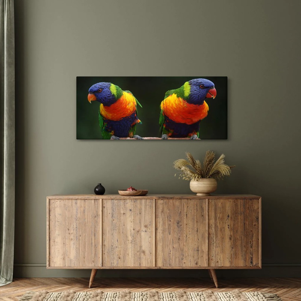 Papagájok képe (120x50 cm)