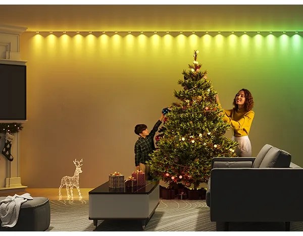 Govee - RGBIC LED Szalag Downlights 5m Wi-Fi