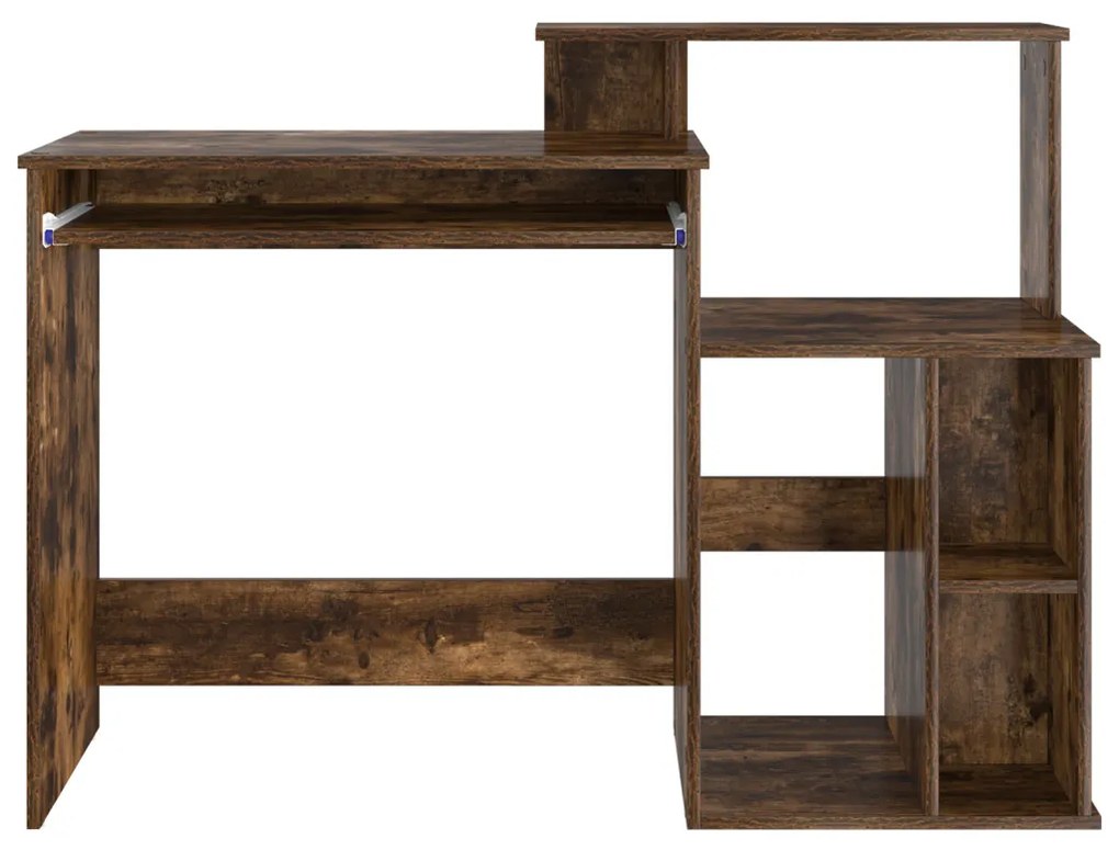 Tárolós íróasztal Füstölt tölgy 120.5x44x88.5 cm Szerelt Fa