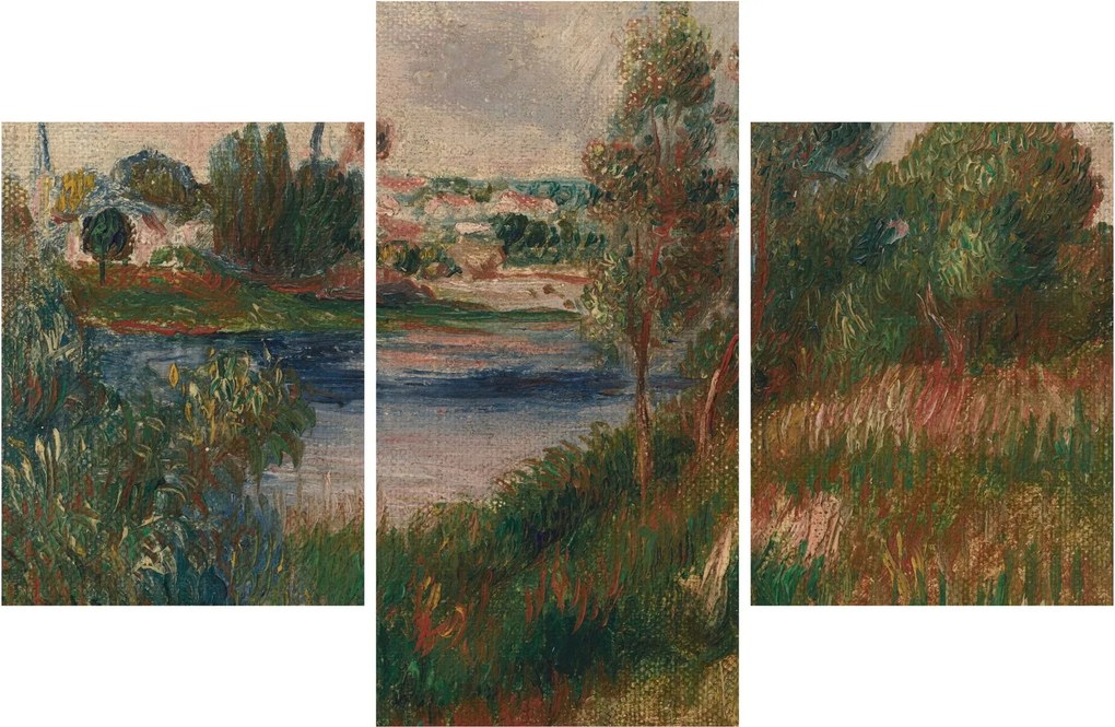 Kép - Auguste Renoir, Landscape at Vetheuil, reprodukciók (90x60 cm)