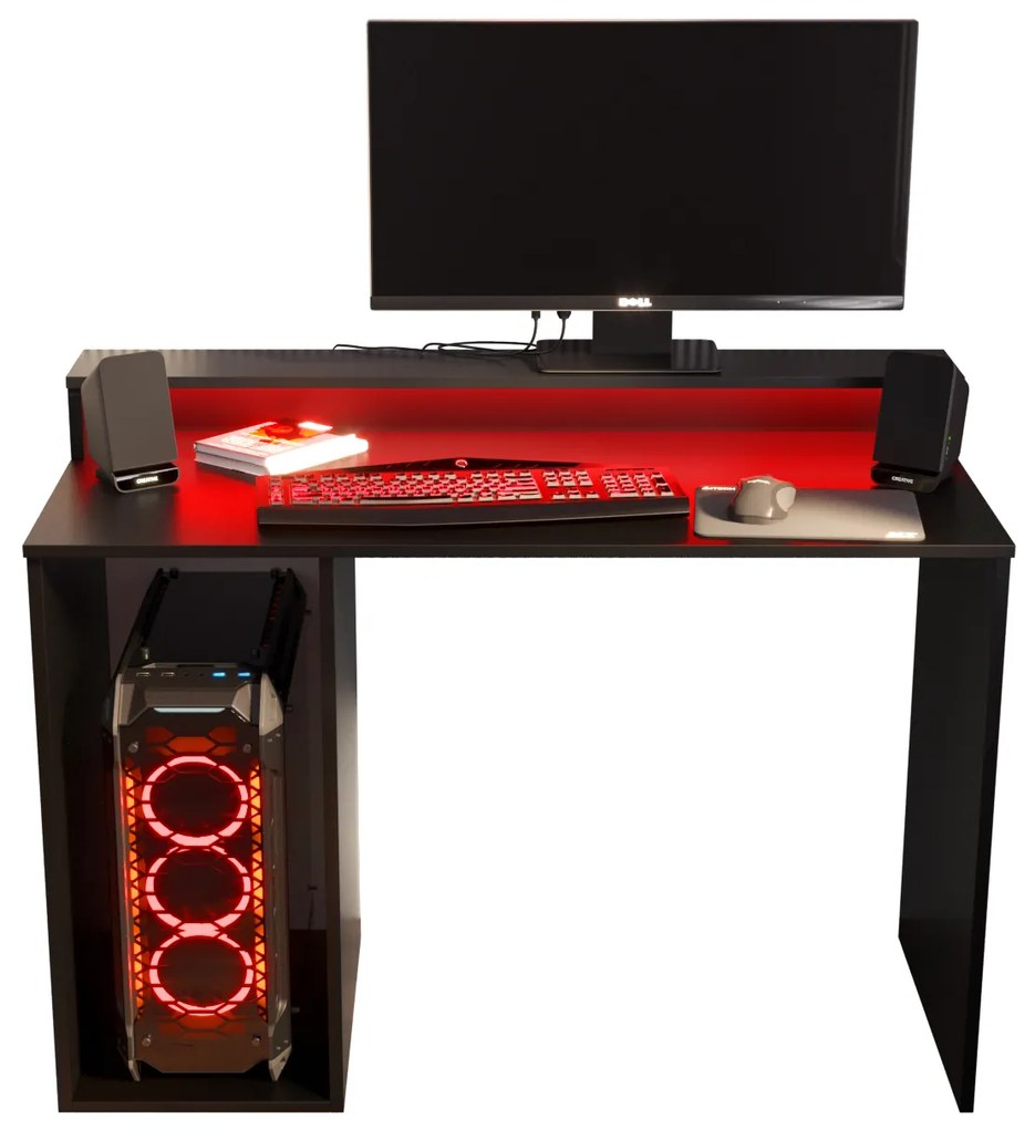 Sarok Gamer PC asztal Garrick 2 (fekete) (LED RGB világítással). Akció -6%. 1064135