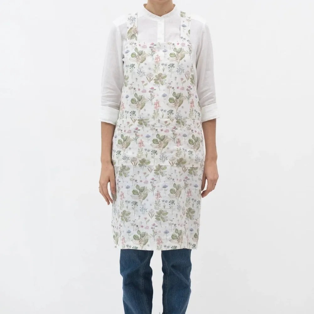 Len kötény White Botany – Linen Tales