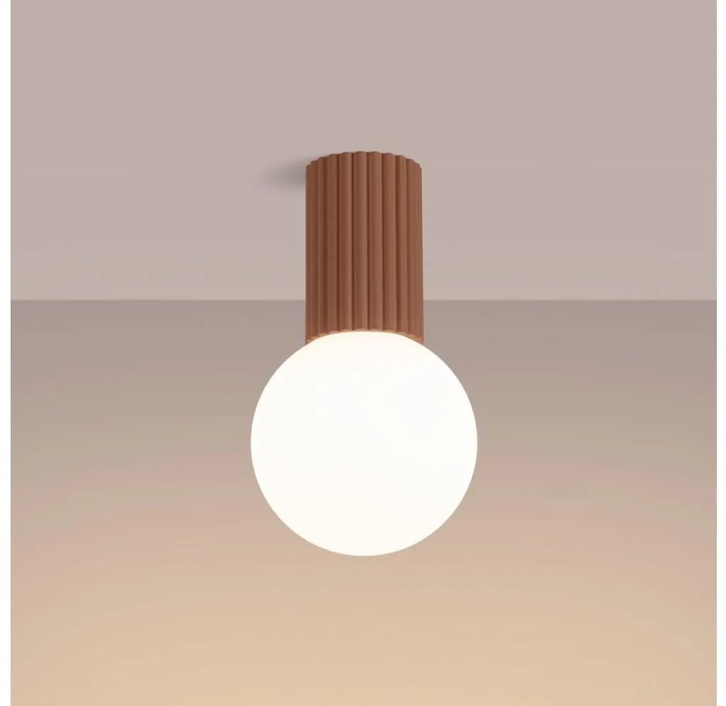 Sollux SL.1733 - Fürdőszobai mennyezeti lámpa HALO 1xG9/8W/230V IP44 barna