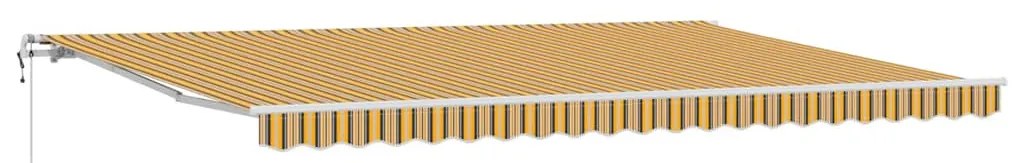Behúzható napellenző 500 × 300 cm Sokszínű