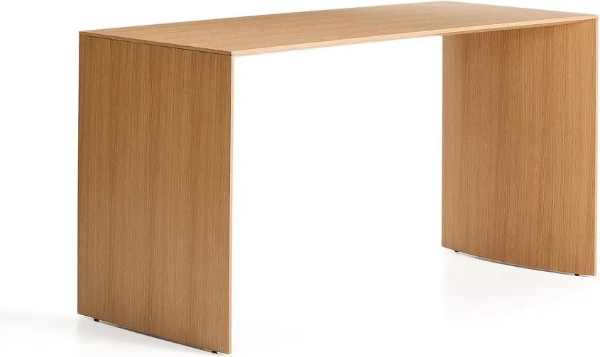 Íróasztal tölgyfa dekorral 60x140 cm Litto – Kave Home