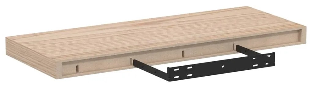 2 db szerelt fa függőpolc 60 x 23,5 x 4 cm