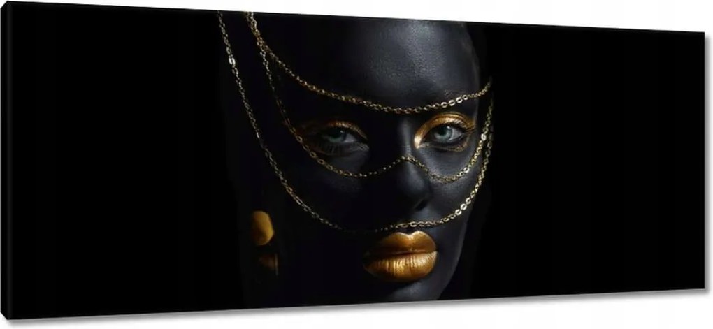 Festmények 100x40 Az aranyszínű csecsebecsék mögött