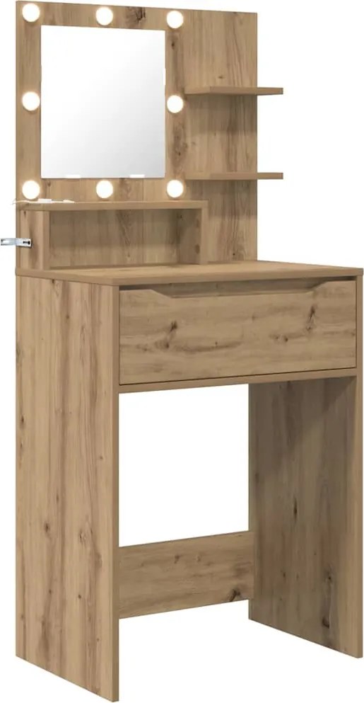 vidaXL Hálószobai Öltözködő Asztalok Artisan tölgy 80 x 39,6 x 135 cm