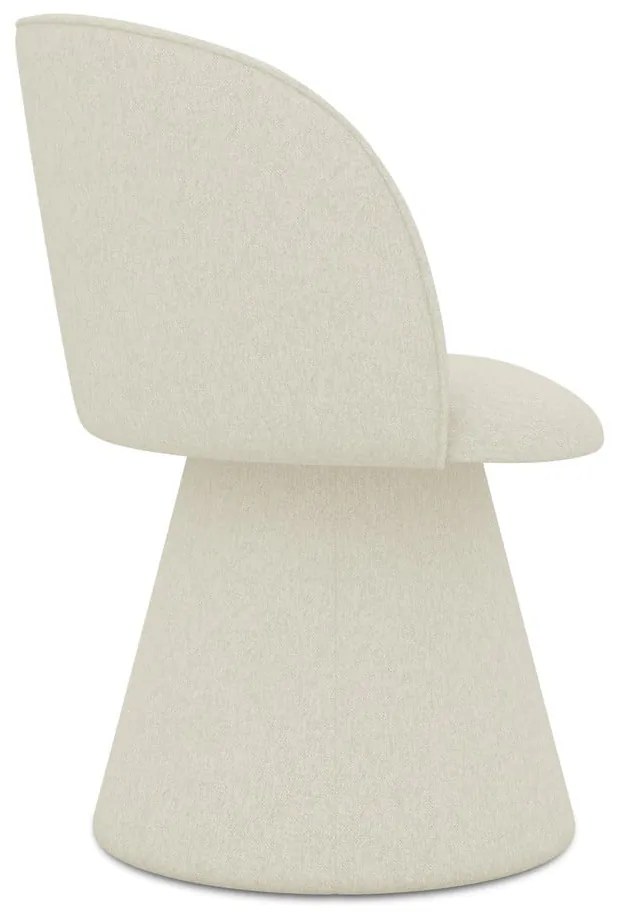 Krémszínű kárpitozott étkezőfotel Maia – Makamii