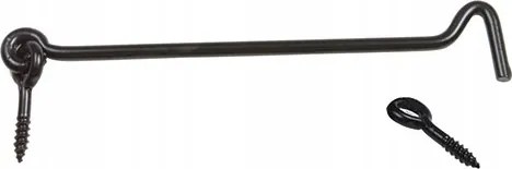 Akasztós zár Fekete ajtó ablakhoz Akasztó 250mm