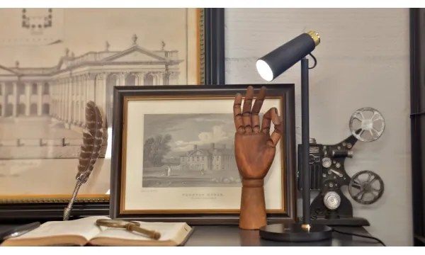 Immax 08991L- LED Dimmelhető asztali lámpa Qi töltővel TIT LED/12W/230V fekete