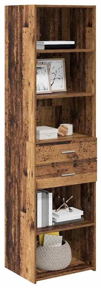 Magasfiú fiókkal Öreg fa 50 x 42,5 x 185 cm Faanyag