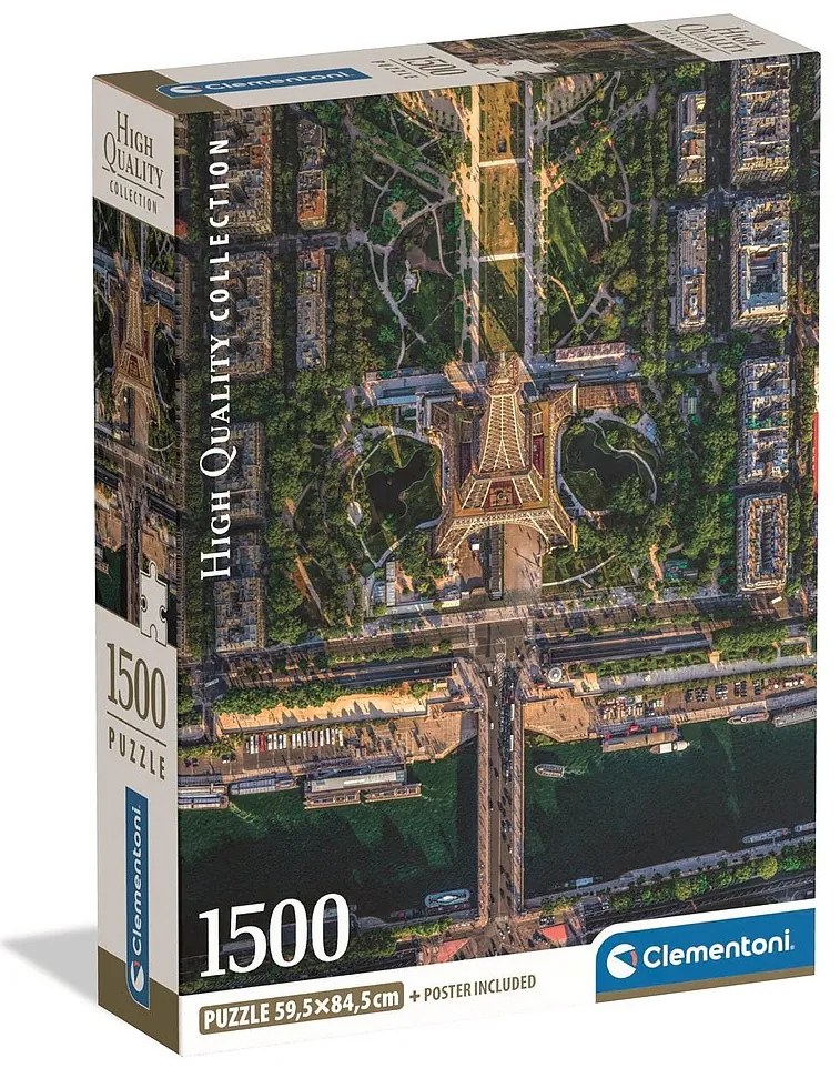 Párizs Flying Over 1500 db-os Compact puzzle Clementoni