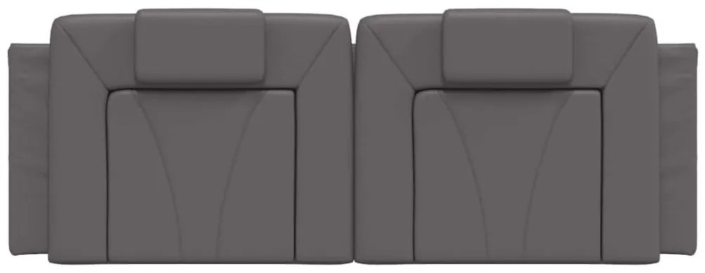 szürke műbőr fejtámla párna Viana 120 cm