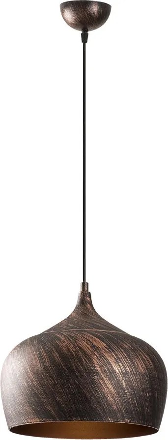Sağlam 3761 réz-arany fém függőlámpa, Ø28 cm