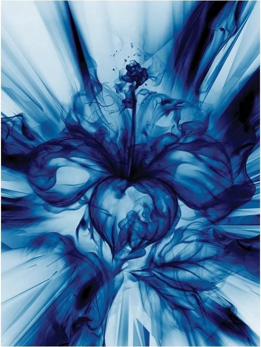 Fotótapéta Absztrakt Fény Kék vinil 184x254 +ragasztó