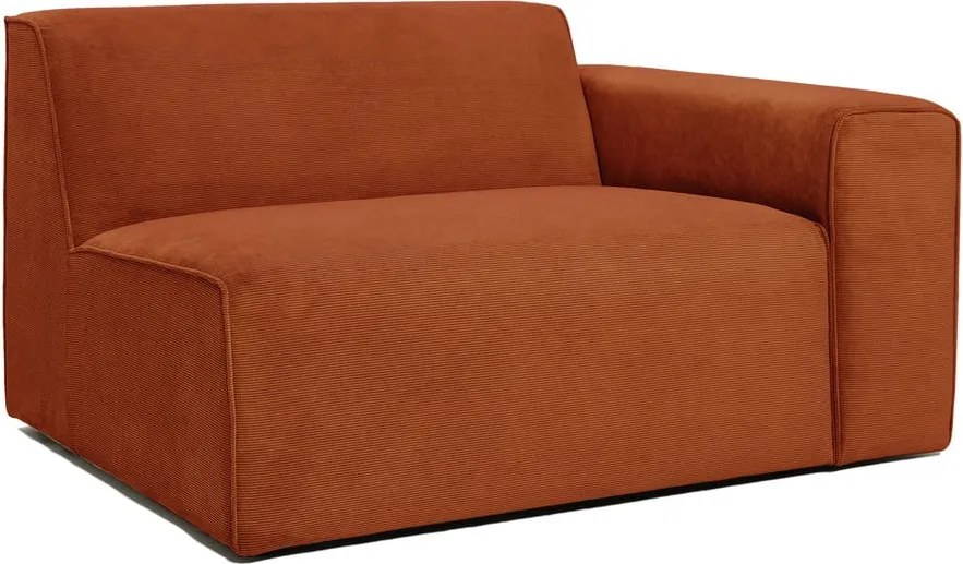 Sting narancssárga kordbársony kanapé modul, jobb oldali - Scandic